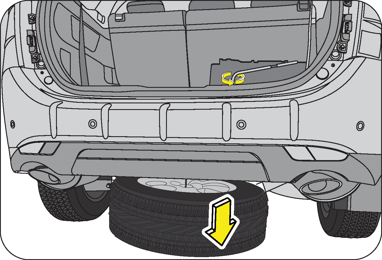 Spare Wheel Removal