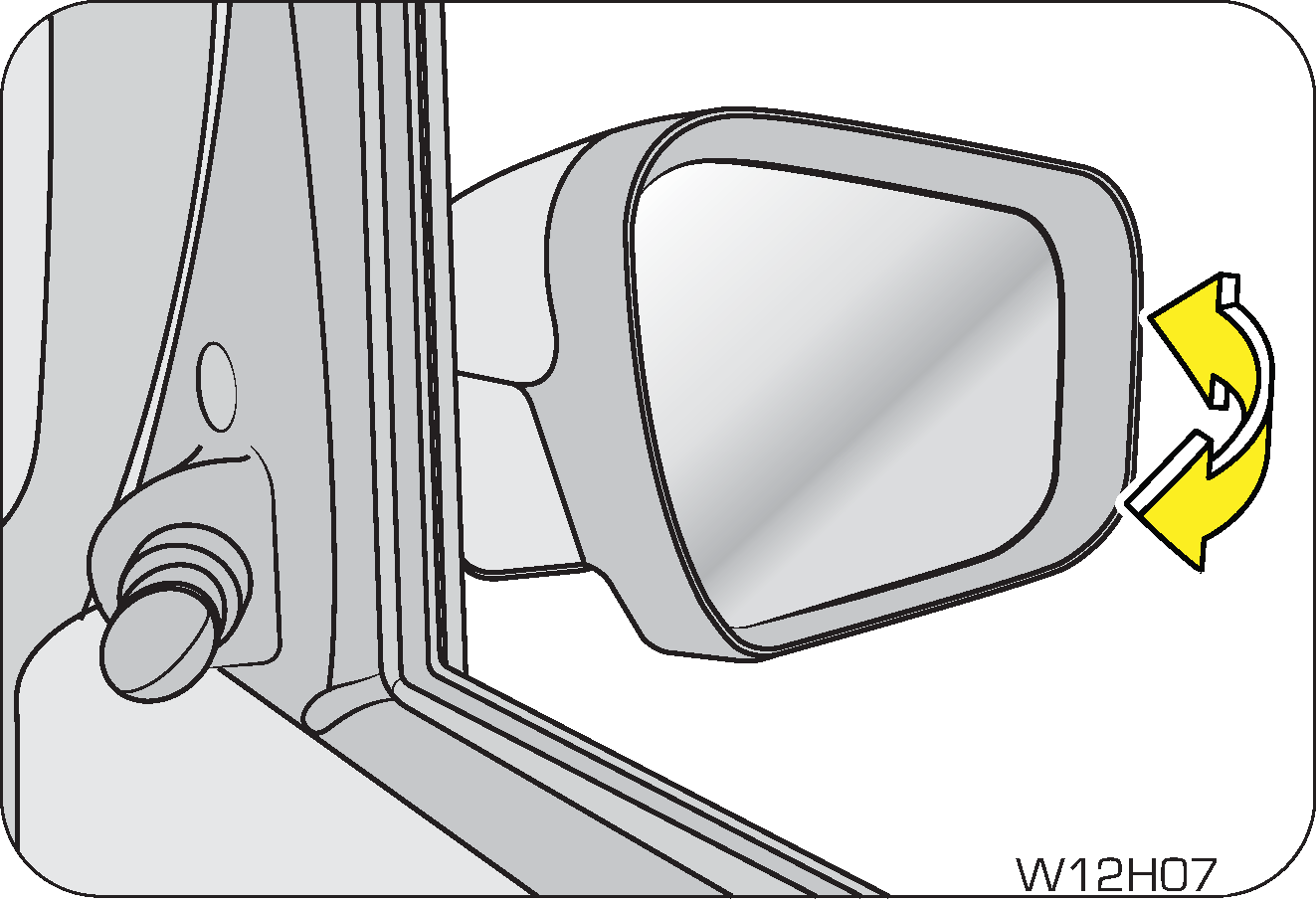 outside rear mirror
